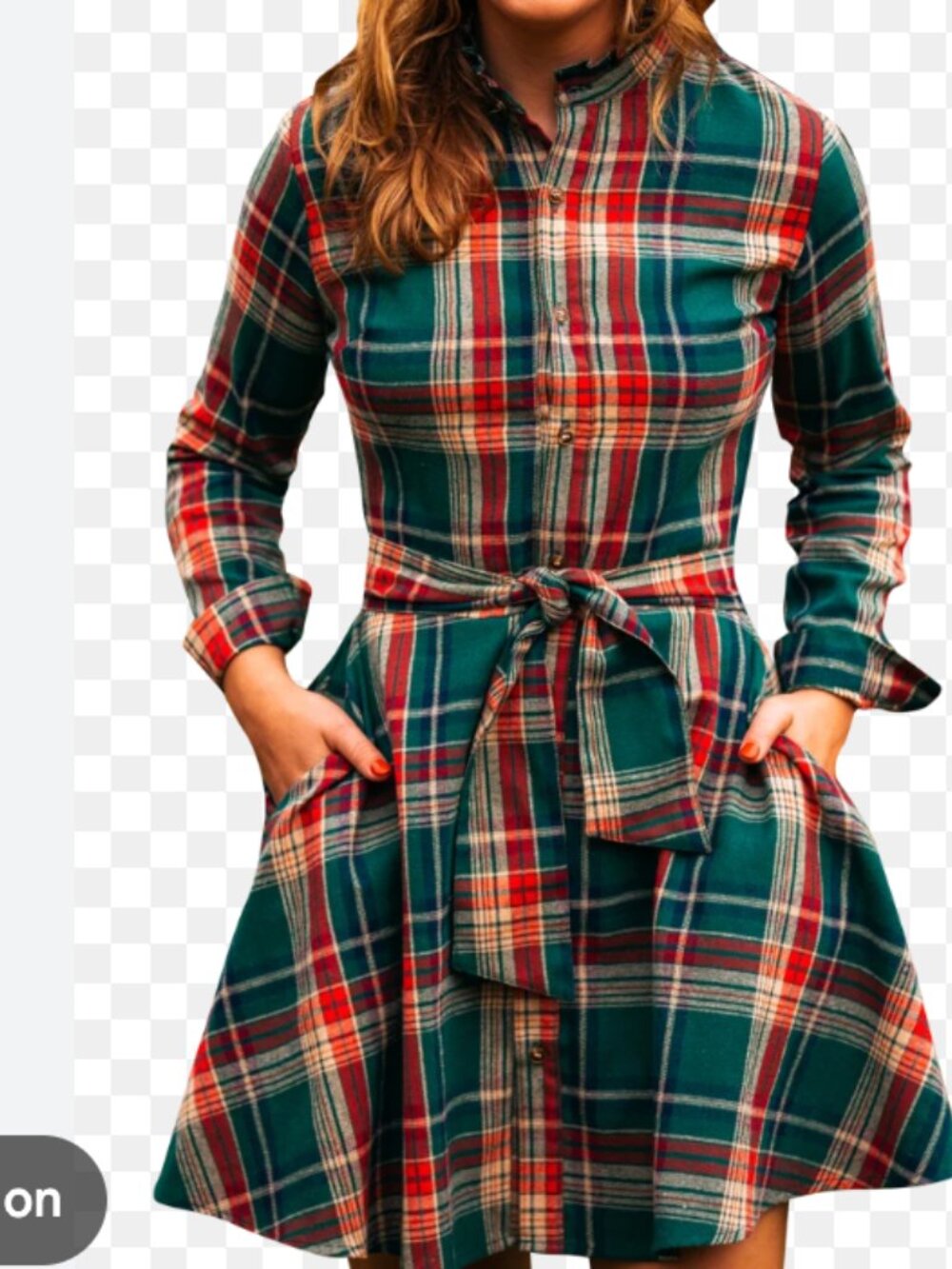 NWT Kiel James Patrick Woodstock plaid dress XXL